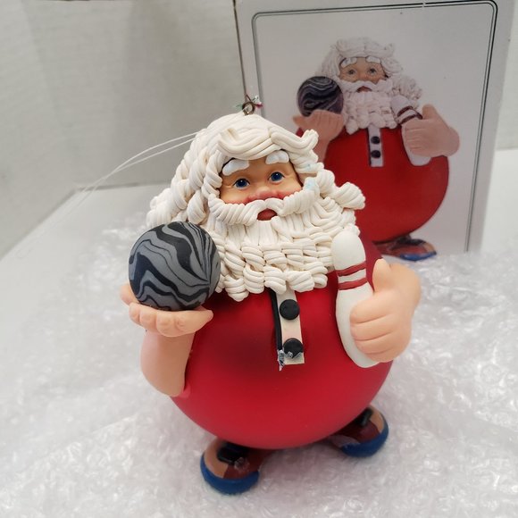 Noel Ornament Department 56 Santa Bowler Decor